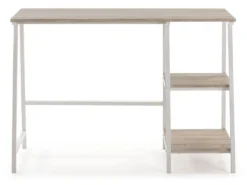 Bureau Lisboa Blanc, Table Pour PC, Style Industriel, 105 Cm Longueur -Meubles Soldes Magasin meuble bureau 10750871
