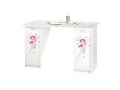 Bureau Aménagé à Rideaux Blanc - FENDY N°15