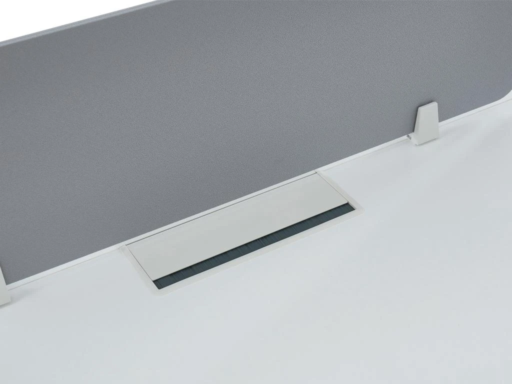 Extension Pour Bureau Bench 2 Personnes - Blanc - L120 Cm - Avec Séparateur - DOWNTOWN 6 Extension Pour Bureau Bench 2 Personnes - Blanc - L120 Cm - Avec Séparateur - DOWNTOWN – Image 6