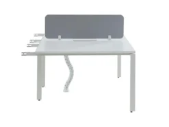 Extension Pour Bureau Bench 2 Personnes - Blanc - L120 Cm - Avec Séparateur - DOWNTOWN 11 Extension Pour Bureau Bench 2 Personnes - Blanc - L120 Cm - Avec Séparateur - DOWNTOWN -Meubles Soldes Magasin meuble bureau 12332439