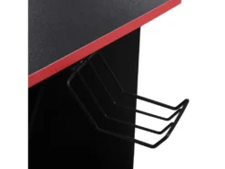 Table Gaming Pour PC Noire Rouge En Bois Moderne Avec Accessoires -Meubles Soldes Magasin meuble bureau 12573499