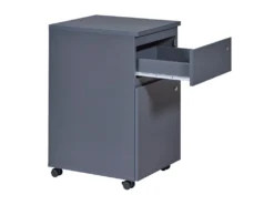 MARIO - Pack Bureau Gamer Et Caisson Verouillable Anthracite -Meubles Soldes Magasin meuble bureau 12914689