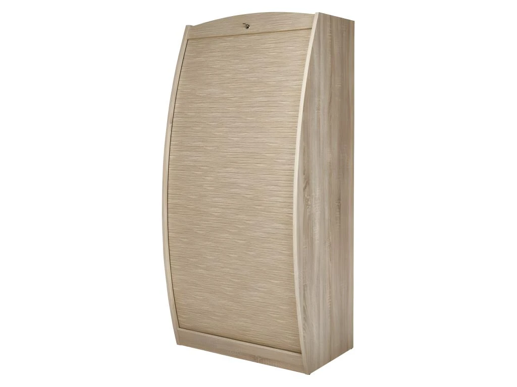 Armoire Informatique Galbée 80 Cm Chêne 6 Niches 2 Armoire Informatique Galbée 80 Cm Chêne 6 Niches – Image 2