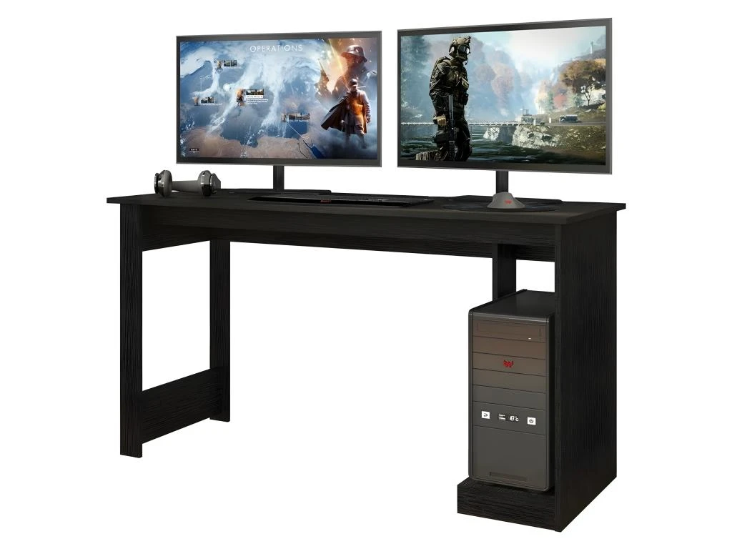Bureau Gamer 136 Cm Noir 1 Bureau Gamer 136 Cm Noir