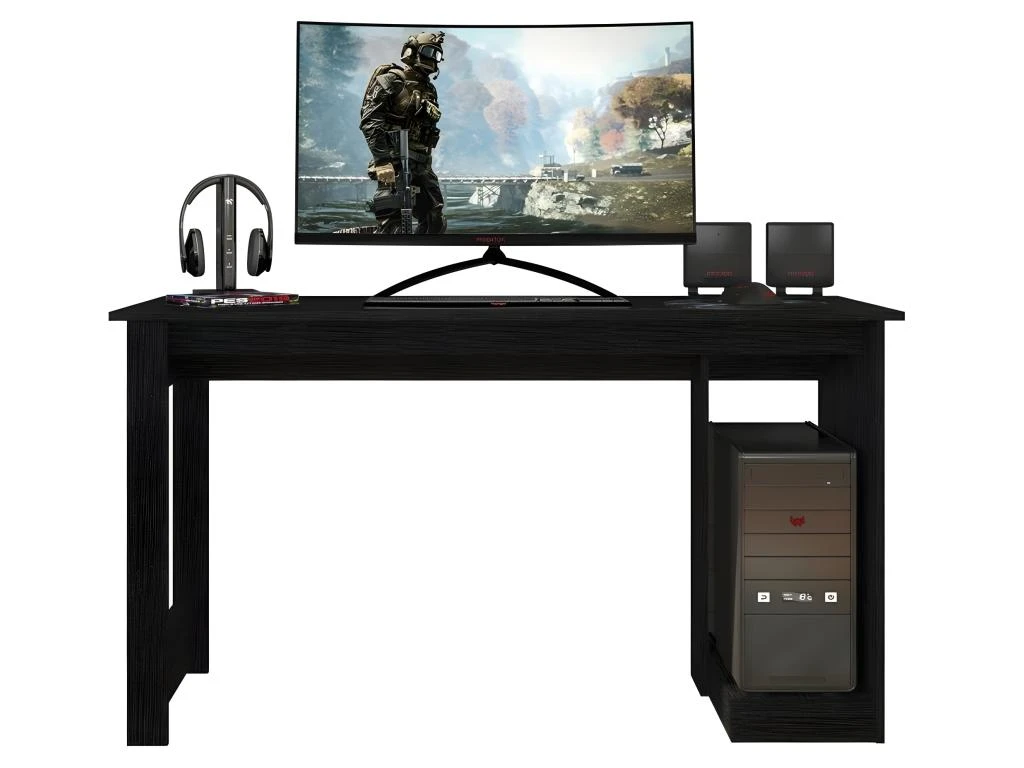 Bureau Gamer 136 Cm Noir 3 Bureau Gamer 136 Cm Noir – Image 3