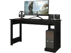 Bureau Gamer 136 Cm Noir 8 Bureau Gamer 136 Cm Noir -Meubles Soldes Magasin meuble bureau 13239039