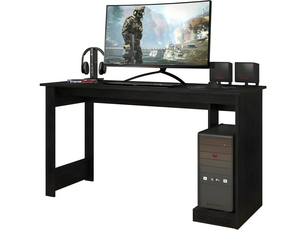 Bureau Gamer 136 Cm Noir 4 Bureau Gamer 136 Cm Noir – Image 4