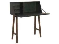 Cabinet Sur Pieds Hauts Bois Fonce Emile