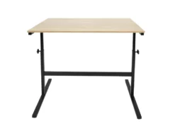 Bureau Réglable "Austin" 100cm Naturel & Noir