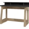 Bureau Gamer Avec Surmeuble 135 Cm Chêne Et Noir