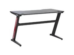 Bureau Gamer éclairage LED 120 X 60 Cm Noir DARFUR -Meubles Soldes Magasin meuble bureau 16279415