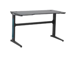 Bureau Gamer éclairage LED 120 X 60 Cm Noir DORAN -Meubles Soldes Magasin meuble bureau 17130115
