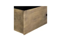 Bureau 1 Tiroir Métal Or Vieilli - ELUTAN -Meubles Soldes Magasin meuble bureau 17631701