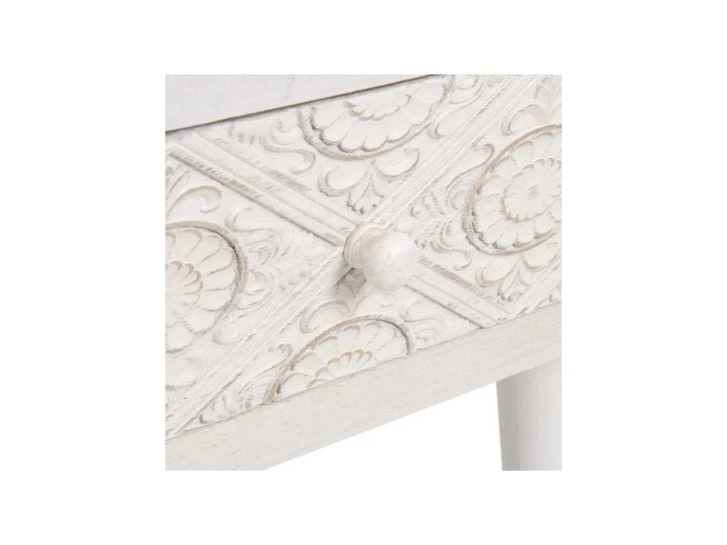 Bureau 3 Tiroirs Bois Clair/Blanc - LINO 5 Bureau 3 Tiroirs Bois Clair/Blanc - LINO – Image 5