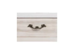 Bureau 3 Tiroirs Bois Clair/Blanc - LINO 11 Bureau 3 Tiroirs Bois Clair/Blanc - LINO -Meubles Soldes Magasin meuble bureau 17636311