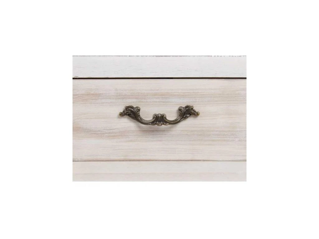 Bureau 3 Tiroirs Bois Clair/Blanc - LINO 6 Bureau 3 Tiroirs Bois Clair/Blanc - LINO – Image 6