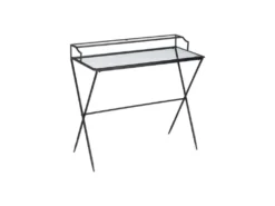 Bureau Métal/Verre Noir - NAPLA