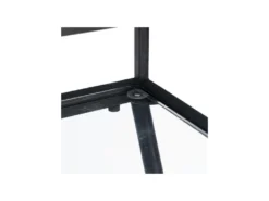 Bureau Métal/Verre Noir - NAPLA -Meubles Soldes Magasin meuble bureau 17636323