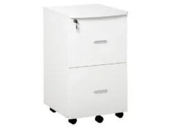 Caisson De Bureau Verouillable ROLPH Blanc