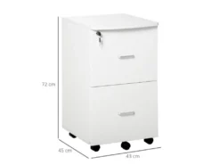 Caisson De Bureau Verouillable ROLPH Blanc -Meubles Soldes Magasin meuble bureau 19166013