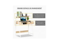 Bureau Secrétaire MARILYN Blanc -Meubles Soldes Magasin meuble bureau 19169523