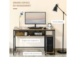 Bureau Design Industriel ANSELME Boisé Et Noir 9 Bureau Design Industriel ANSELME Boisé Et Noir -Meubles Soldes Magasin meuble bureau 19170131