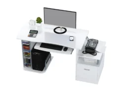 Bureau Informatique Kong Blanc 7 Bureau Informatique Kong Blanc -Meubles Soldes Magasin meuble bureau 19170263