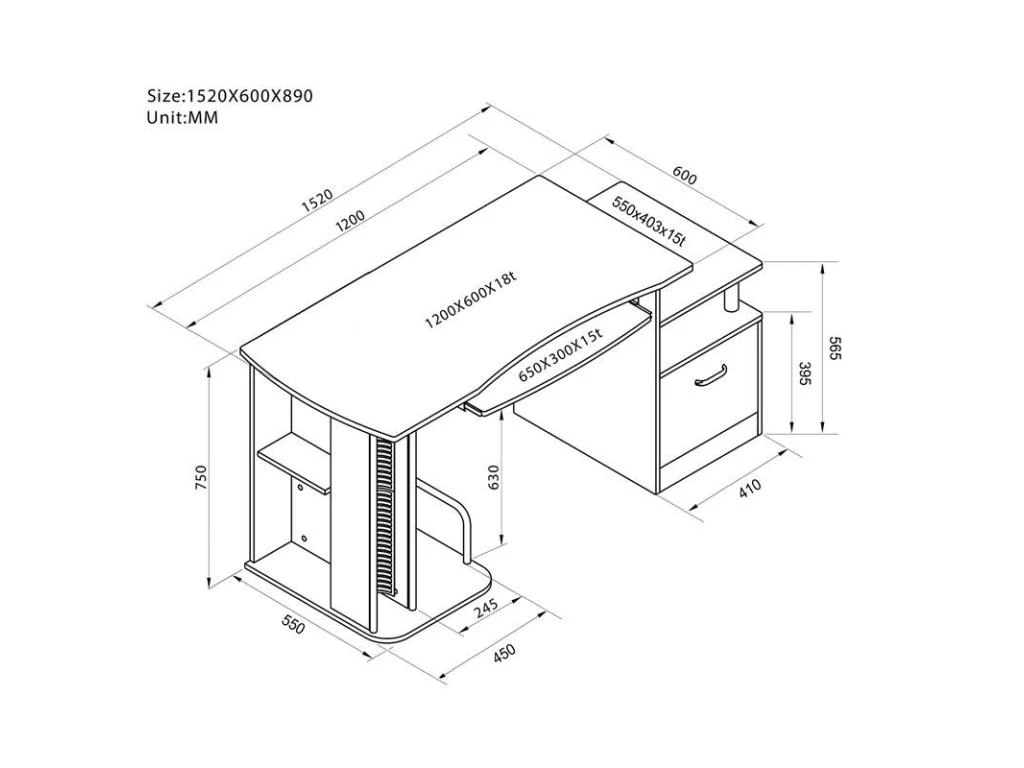 Bureau Informatique Kong Blanc 5 Bureau Informatique Kong Blanc – Image 5
