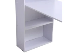 Bureau Multi-rangement Elina Blanc -Meubles Soldes Magasin meuble bureau 19170545