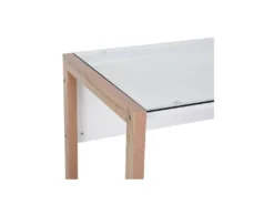 Bureau STANFORD Blanc Et Bois -Meubles Soldes Magasin meuble bureau 19192821