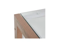 Bureau STANFORD Blanc Et Bois -Meubles Soldes Magasin meuble bureau 19192825