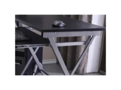 Bureau Informatique – Noir/gris -Meubles Soldes Magasin meuble bureau 19193281