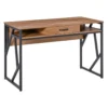 Bureau Industriel GIULIA Aspect Bois De Noyer