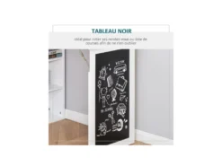 Bureau Mural Bibliothèque FLORY Blanc -Meubles Soldes Magasin meuble bureau 19193523