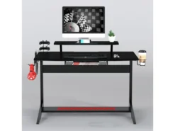 Bureau Gaming Taroudant Noir -Meubles Soldes Magasin meuble bureau 19193679