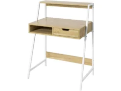 Bureau Informatique Table De Bureau Secrétaire Table Plan De Travail Avec Tiroir, étagère, FWT63-N