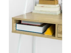 Bureau Informatique Table De Bureau Secrétaire Table Plan De Travail Avec Tiroir, étagère, FWT63-N -Meubles Soldes Magasin meuble bureau 19310977