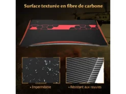 Gaming,bureau De Jeu Pour Gamer En Mdftubes En Acier Avec Porte-gobelet -Meubles Soldes Magasin meuble bureau 19408207