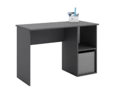 Bureau Gaming Noir, Bureau Gamer, Bureau D'ordinateur, Bureau De Jeu Bureau, 100 X 74 X 60 Cm