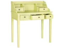 Bureau Chocolat 49 X 92 X 102.87 Cm - Thyra -Meubles Soldes Magasin meuble bureau 21034457