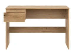 Bureau 1 Tiroir Bois Clair - QIZ - L 115 X L 54 X H 75 Cm -Meubles Soldes Magasin meuble bureau 21152255