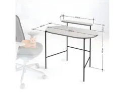 Table D'Etude Loub - Venprodin - Moka -Meubles Soldes Magasin meuble bureau 21306817