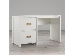 Bureau Caisson Avec 2 Tiroirs En MDF Blanc -Meubles Soldes Magasin meuble bureau 21580439