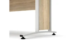 Prisme Bureau 3 Tiroirs. Finition Chêne Et Blanc. -Meubles Soldes Magasin meuble bureau 22085517