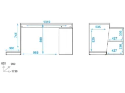 Bureau Gamer D'angle Et Armoirette Support UC 5 Niches Noir -Meubles Soldes Magasin meuble bureau 22969535