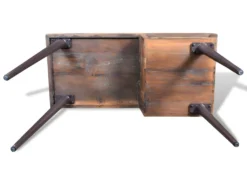 Bureau Table Meuble Travail Informatique Avec Pieds En Fer Bois De Récupération 0502066 -Meubles Soldes Magasin meuble bureau 8958505