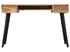 Bureau Table Meuble Travail Informatique à écrire Bois D'acacia Massif 118 Cm 0502113