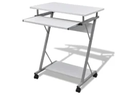 Bureau Table Meuble Travail Informatique Blanche Pour Ordinateur 0502140