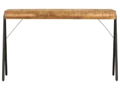 Bureau Table Meuble Travail Informatique Table à écrire Bois De Manguier Massif 118 Cm 0502085 -Meubles Soldes Magasin meuble bureau 8959645