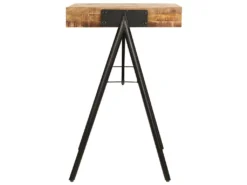 Bureau Table Meuble Travail Informatique Table à écrire Bois De Manguier Massif 118 Cm 0502085 -Meubles Soldes Magasin meuble bureau 8959647